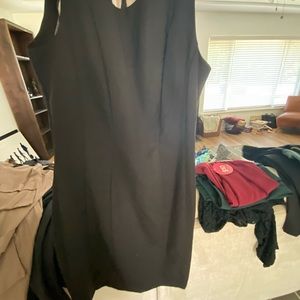 Sleeveless little black dress